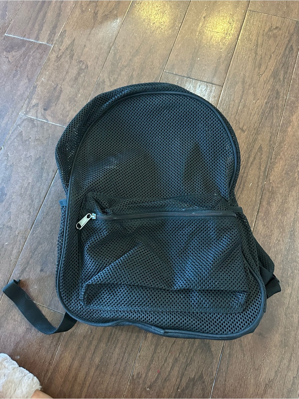 Black Mesh Backpack - Lightweight Everyday Bag